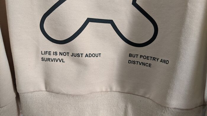 Life Is Not Just Adout Survivvl, But Poetry And Distvnce