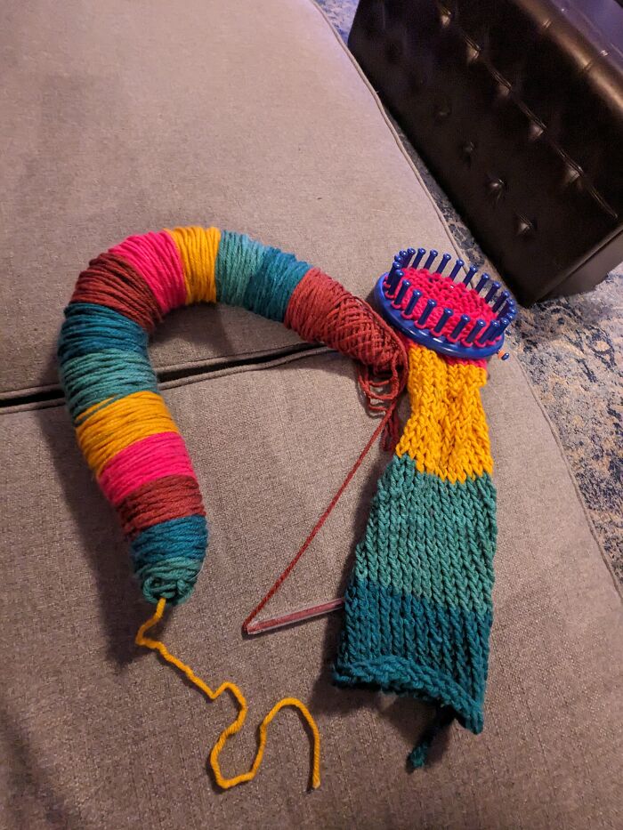 Yarn For A Scarf Which I'm Making Right Now