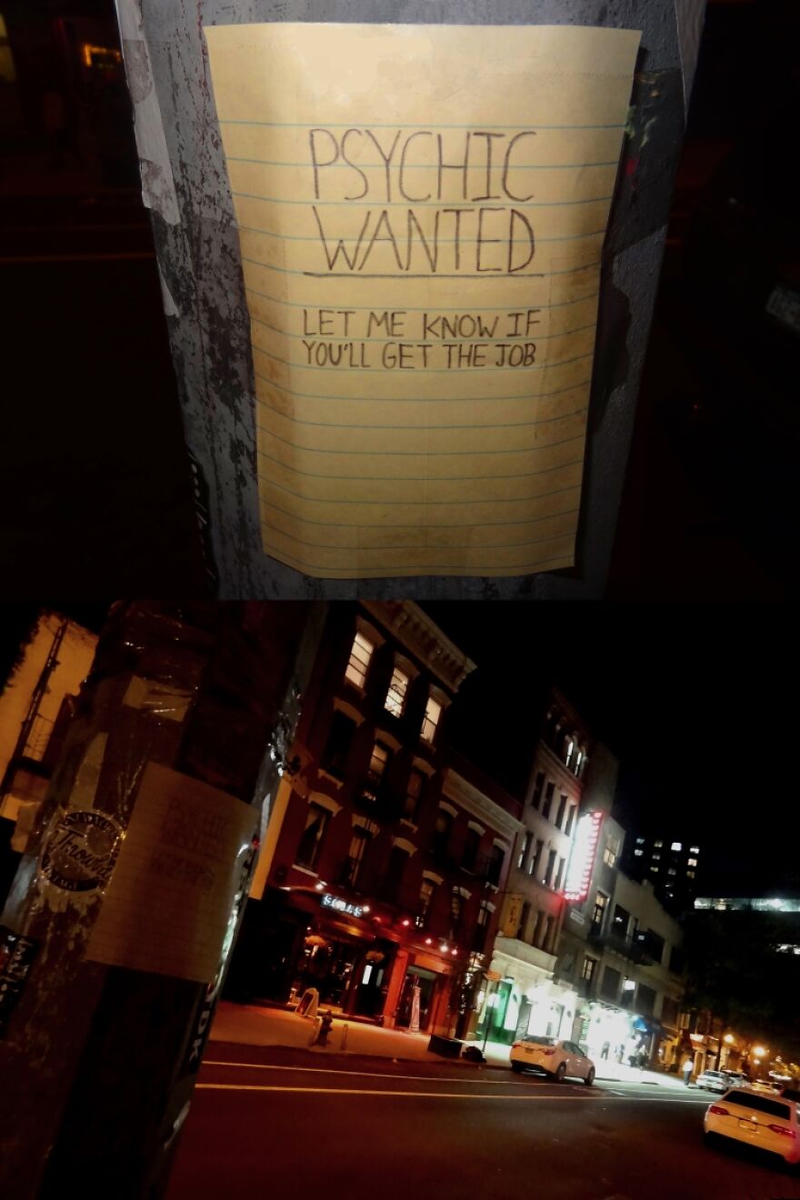 Street Artist Posts Jokes All Over NYC