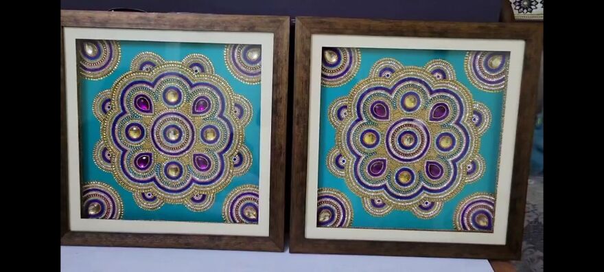 Mandala In Kundan Art