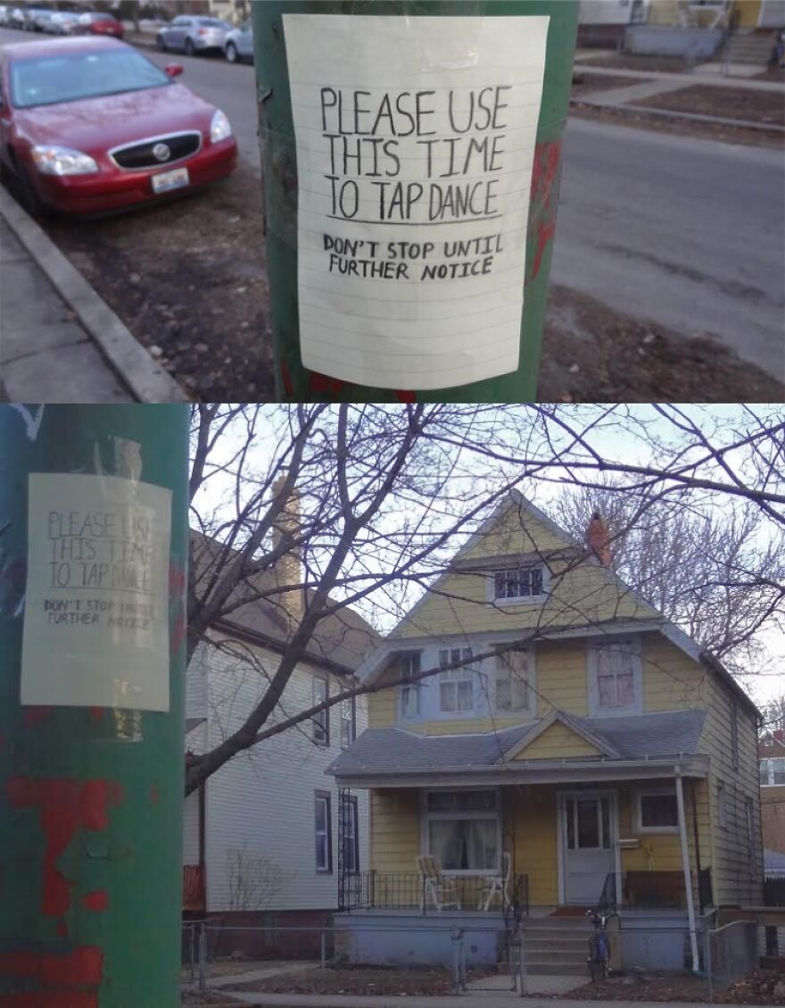 Street Artist Posts Jokes All Over NYC