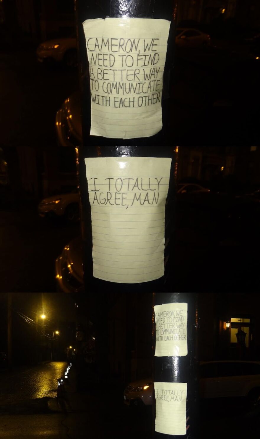 Street Artist Posts Jokes All Over NYC