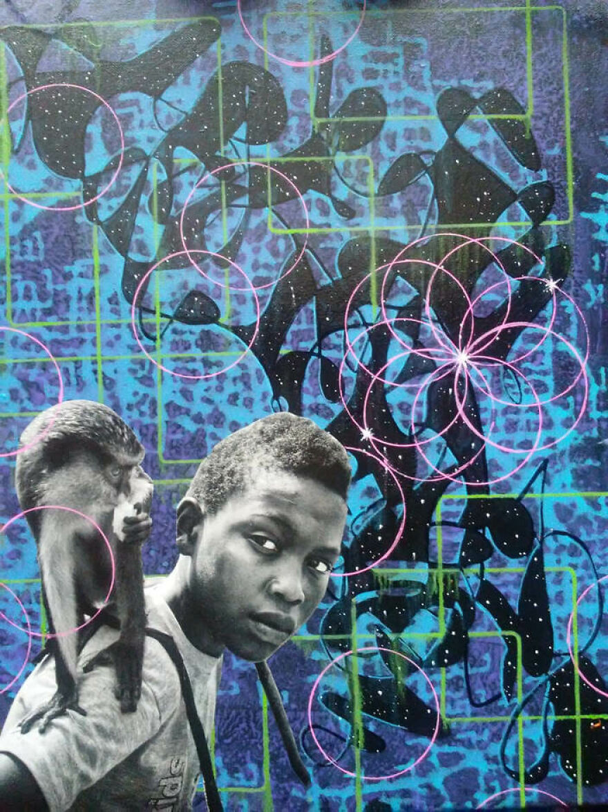 I Upcycle Canvases, Cut Up Magazines, And Use Paints To Make My Art (20 Pics)