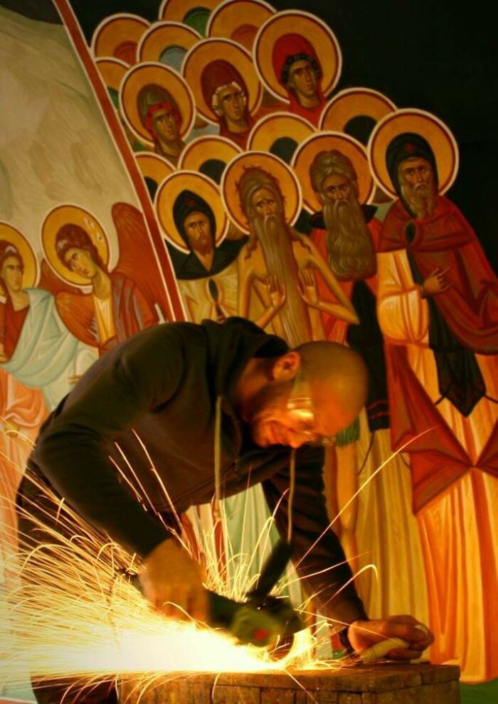This Artist Paints Amazing Monumental Frescos All By Himself (21 Pics)