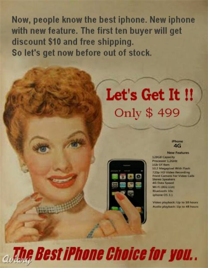 What Would It Be Like If Old Commercials Sold Modern-Day Products?