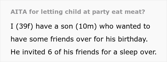 Mom Finds Out Her Vegetarian Son Ate Meat Pie At A Birthday Party, Loses It