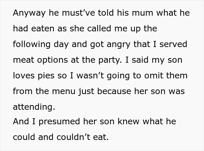 Mom Finds Out Her Vegetarian Son Ate Meat Pie At A Birthday Party, Loses It