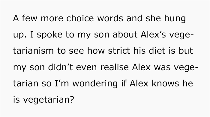 Mom Finds Out Her Vegetarian Son Ate Meat Pie At A Birthday Party, Loses It