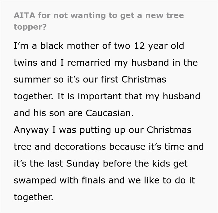Husband Thinks It’s Unfair Their Christmas Decorations Only Represent Black People, But Wife Refuses To Replace Them Husband Thinks It’s Unfair Their Christmas Decorations Only Represent Black People, But Wife Refuses To Replace Them