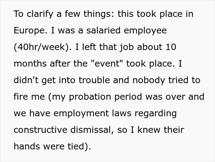 People Applaud This Worker Who Maliciously Complied With Boss&rsquo;s Demands To Work 9 To 6 After Getting Scolded For Leaving 10 Minutes Early