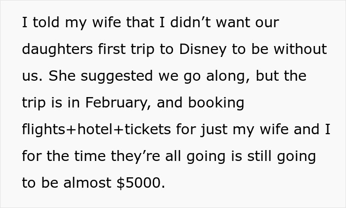 Man Wonders If It's Truly 'Selfish' And 'Heartless' To Ask His Wife To Cancel Her Terminally Ill Father&rsquo;s Trip To Disney With Their Daughters