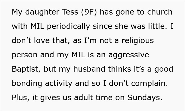 Woman Prohibits MIL From Taking Her 9 Y.O. Daughter To Church &ldquo;Purity Ball,&rdquo; Gets Called A Jerk