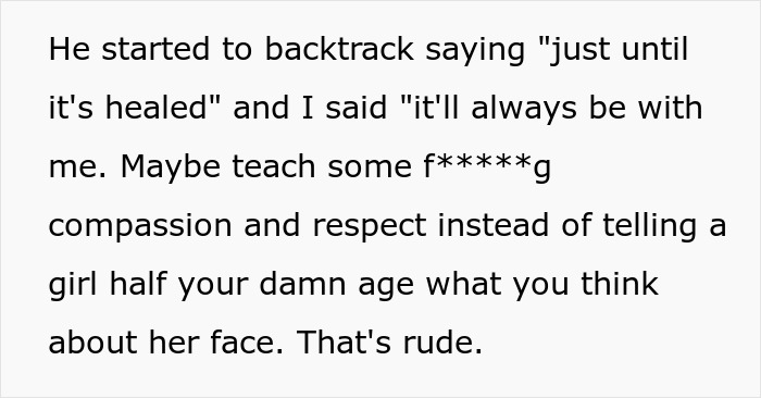 "Am I The Jerk For Leaving Significant Facial Scarring Uncovered On A Plane And Being Confrontational When Asked To Cover It?"