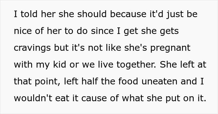 Man Is Fed Up With His Girlfriend’s Cravings While She Is Being A Surrogate For His Sister, Asks Her To Pay For His Meal She Ate