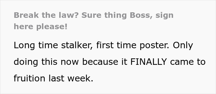Employee Saves Themselves From Legal Trouble By Showing An Email They Asked For From The COO Before Starting To Follow His Orders Employee Saves Themselves From Legal Trouble By Showing An Email They Asked For From The COO Before Starting To Follow His Orders