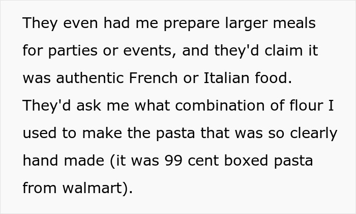 "I'm Worried That One Day They Will Find Out": Personal Chef To An Upper-Class Family Confesses About How They Really Cook Their Food