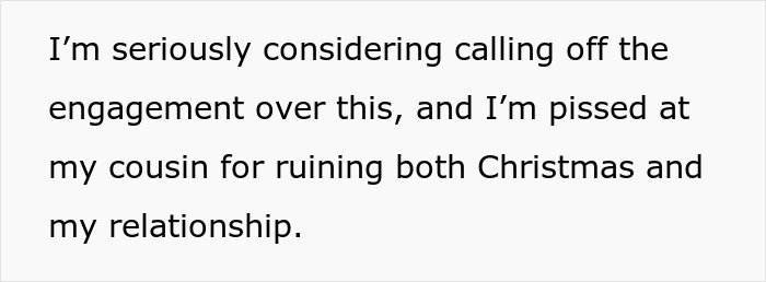 "Cousin&rsquo;s 'Gift' Ruined Christmas And Possibly My Relationship"
