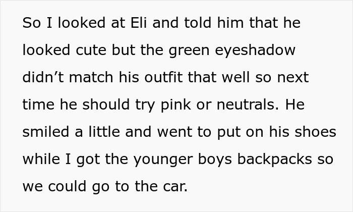 Mom Has The Perfect Response For MIL After She Calls Her Stepson's Eyeshadow Ridiculous, Drama Ensues