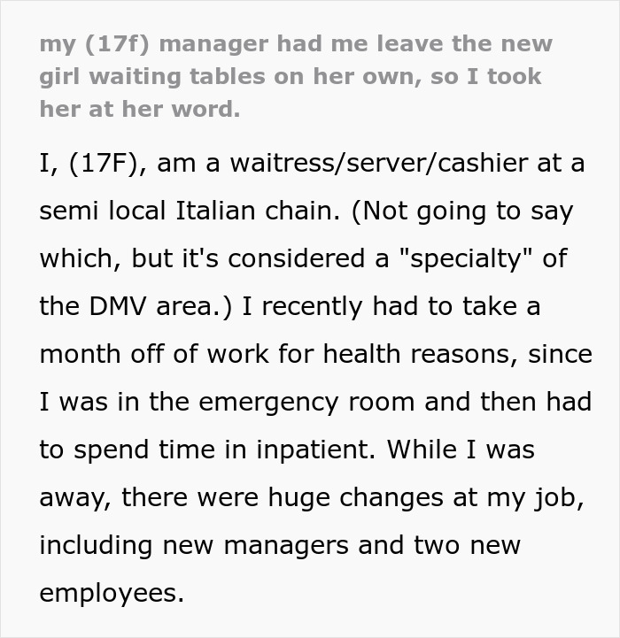 Manager Tells Waitress To Leave The New Girl Alone Or She'll Lose Her Tips While She Just Sits On Their Phones, Regrets It When Things Get Out Of Hand