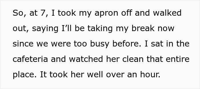 Cafeteria Worker Teaches Toxic Manager A Lesson By Maliciously Complying With Their Chaotic Break Schedule Cafeteria Worker Teaches Toxic Manager A Lesson By Maliciously Complying With Their Chaotic Break Schedule
