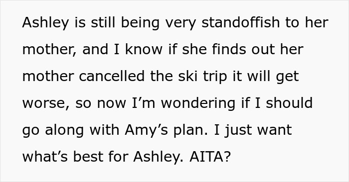 &ldquo;[Am I The Jerk] For Refusing To Lie To My Niece About Why She Is Not Allowed To Come Skiing With Me?&rdquo;