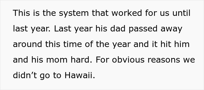 Wife Leaves To Hawaii Without Her Husband Who Wanted To Stay With His Widow Mom, Asks If She's A Jerk Wife Leaves To Hawaii Without Her Husband Who Wanted To Stay With His Widow Mom, Asks If She's A Jerk