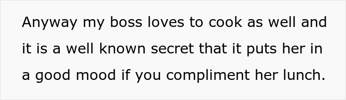 Jealous Boss Tells Employee He&rsquo;s No Longer Allowed To Bring In &ldquo;Elaborate Lunches&rdquo;