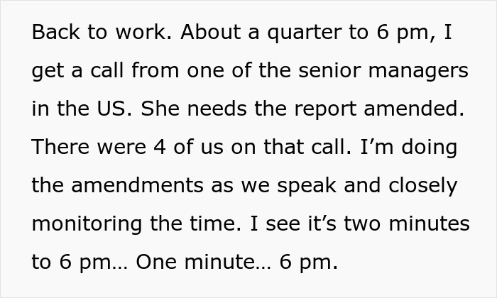 People Applaud This Worker Who Maliciously Complied With Boss&rsquo;s Demands To Work 9 To 6 After Getting Scolded For Leaving 10 Minutes Early