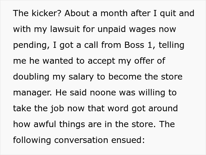 Management Goes Ballistic On 1 Of 2 Employees Still Left In Their Store, Employee Makes Them Regret It By Acting His Wage