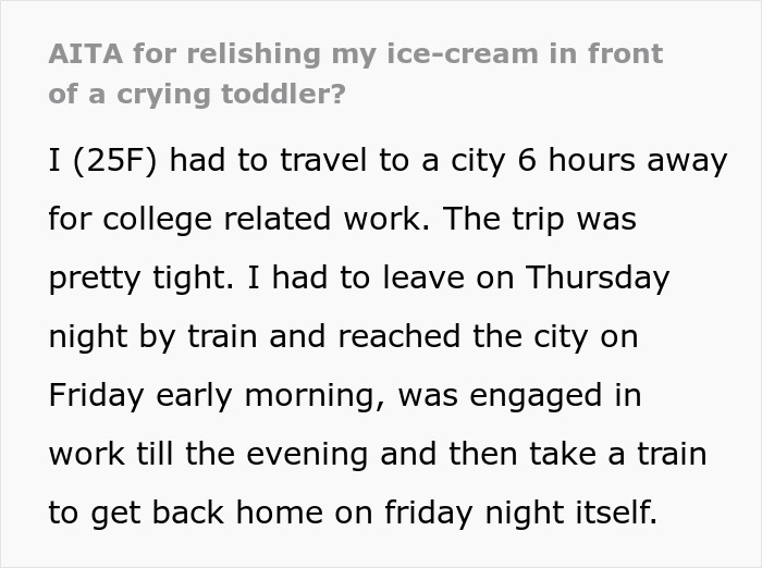 Woman Continues To Enjoy Her Ice Cream In Peace As Entitled Mother Yells Profanities At Her For Not Sharing The Treat With Crying Toddler