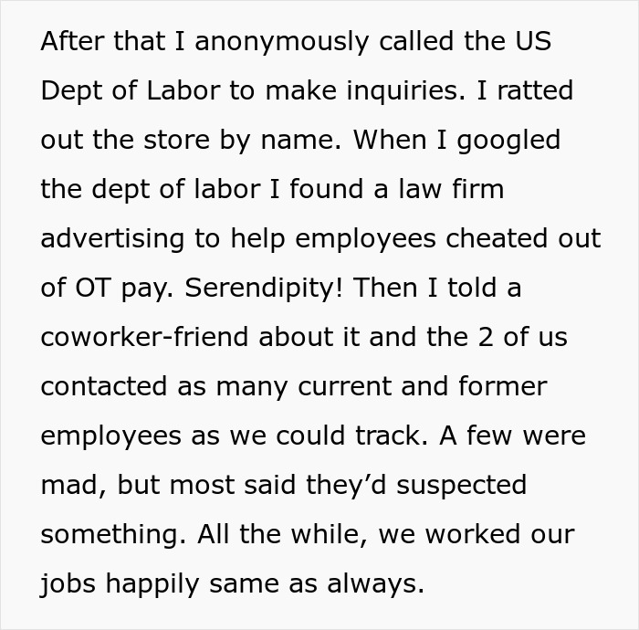 Employee Pretends To Have Accepted Boss's Explanation Of Why They Weren't Paying Him Overtime, Calls US Department Of Labor