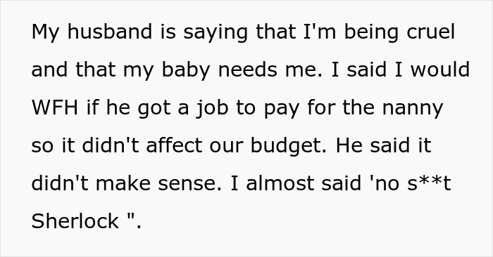 Family Drama Ensues After New Mom Decides To Work From Her Office And Leaves Jobless Husband To Take Care Of The Baby