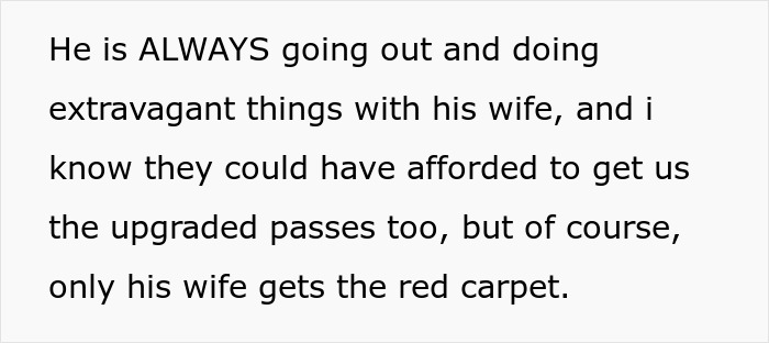 "They Just Threw Me The Scraps": Woman Is Told To 'Grow Up' After Getting Mad At Her Dad Who Bought Better Tickets To A Show For His Wife "They Just Threw Me The Scraps": Woman Is Told To 'Grow Up' After Getting Mad At Her Dad Who Bought Better Tickets To A Show For His Wife
