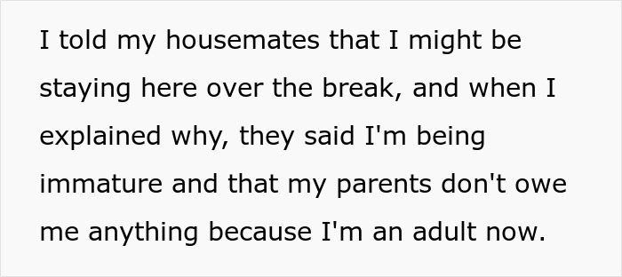 19 Y.O. Discovers Parents Got Gifts For His Sibling Despite Agreeing Not To Get Gifts For Anyone, Says He Won&rsquo;t Come Home For Christmas
