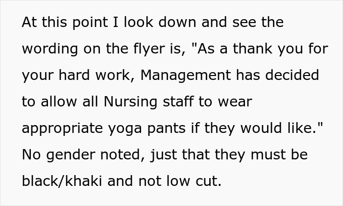 Male Nurse Maliciously Complies With Management's Gender-Biased Dress Code, Gets Them To Change It Male Nurse Maliciously Complies With Management's Gender-Biased Dress Code, Gets Them To Change It