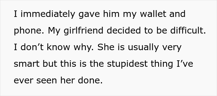 &ldquo;Me And My Girlfriend Were Robbed And How She Acted During Makes Me Want To Dump Her&rdquo;