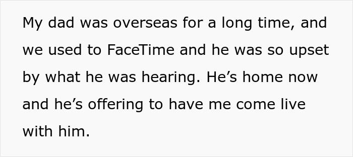 Mom And Stepdad Don&rsquo;t Take It Well When This 16 Y.O. Tells Them She Is Moving In With Her Dad, Thinking She Is &ldquo;Making Things Hard For Everyone&rdquo;