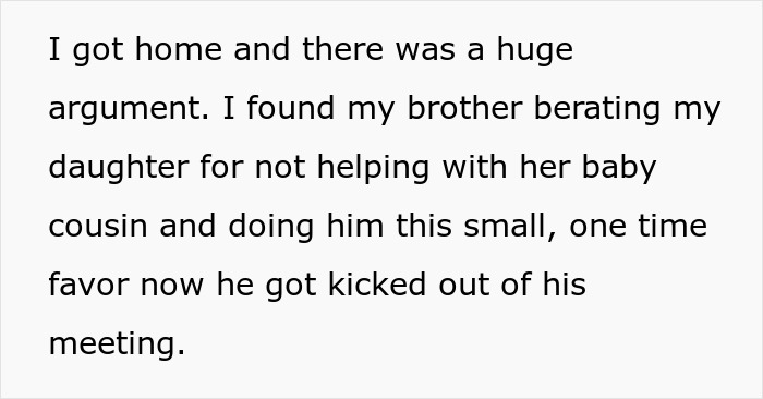 &ldquo;Am I A Jerk For Telling My Brother Off When He Berated My Daughter For Not Changing Her Cousin&rsquo;s Diaper?&rdquo;