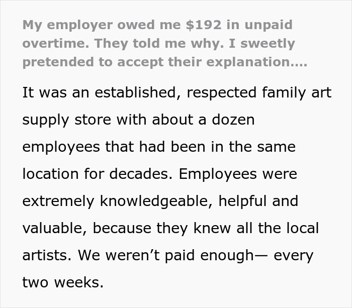 Employee Pretends To Have Accepted Boss's Explanation Of Why They Weren't Paying Him Overtime, Calls US Department Of Labor