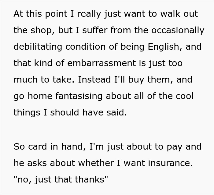 Sales Guy Tries To Upsell Binoculars With Insurance, Says The Client Shouldn&rsquo;t Buy Them Without It, Client Maliciously Complies