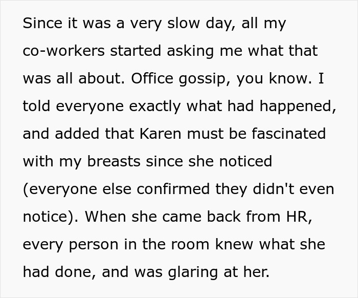 "Karen Complains To HR About My Body, I Uno-Reverse Her Complaint, [And Now] Everyone Hates Her"