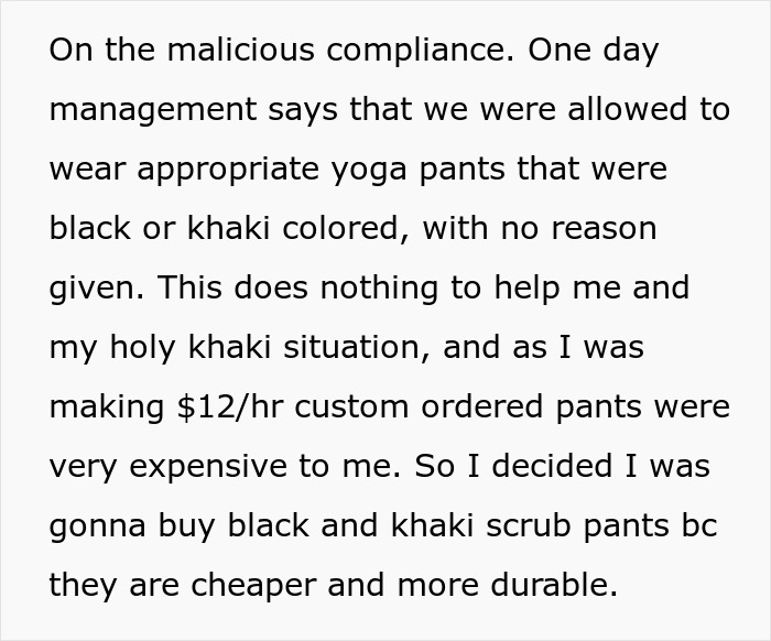 Male Nurse Maliciously Complies With Management's Gender-Biased Dress Code, Gets Them To Change It Male Nurse Maliciously Complies With Management's Gender-Biased Dress Code, Gets Them To Change It