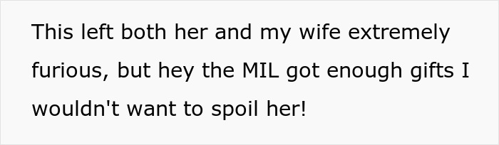 Man Gets Revenge On His MIL By Giving Her $40 Gift Instead Of A $600 One After She Refused To Give Her Gift To His Daughter