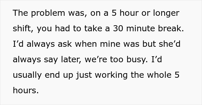 Cafeteria Worker Teaches Toxic Manager A Lesson By Maliciously Complying With Their Chaotic Break Schedule Cafeteria Worker Teaches Toxic Manager A Lesson By Maliciously Complying With Their Chaotic Break Schedule