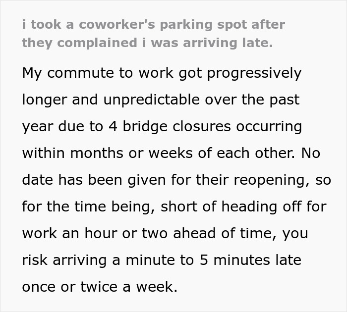 Folks Online Are Cracking Up Over This Employee's Petty Revenge On A Colleague Who Exposed Them For Arriving A Few Minutes Late
