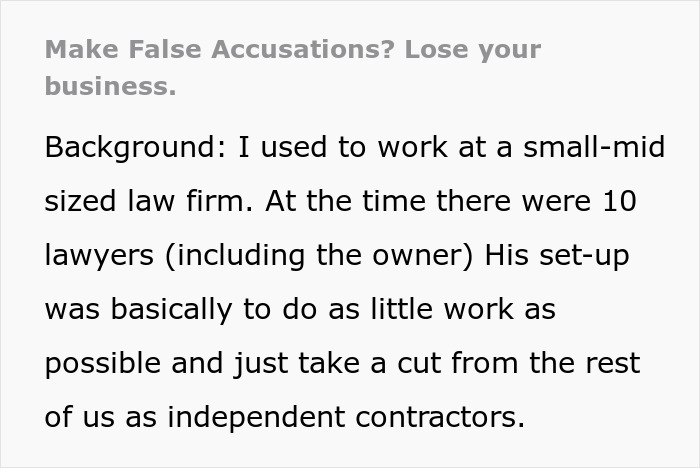 Recently Fired Employee Gets Pro Revenge On Law Firm Owner After Finding Out He Screwed Over His Whole Team