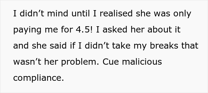 Cafeteria Worker Teaches Toxic Manager A Lesson By Maliciously Complying With Their Chaotic Break Schedule Cafeteria Worker Teaches Toxic Manager A Lesson By Maliciously Complying With Their Chaotic Break Schedule
