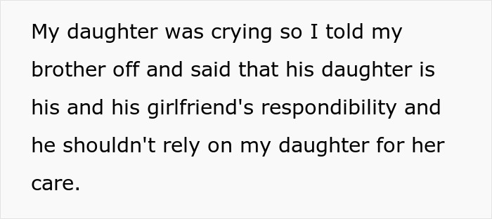 &ldquo;Am I A Jerk For Telling My Brother Off When He Berated My Daughter For Not Changing Her Cousin&rsquo;s Diaper?&rdquo;