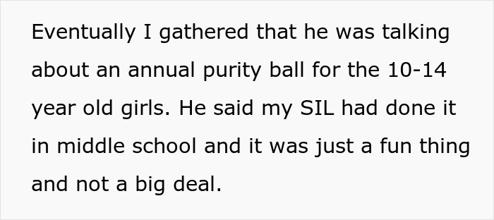 Woman Prohibits MIL From Taking Her 9 Y.O. Daughter To Church &ldquo;Purity Ball,&rdquo; Gets Called A Jerk