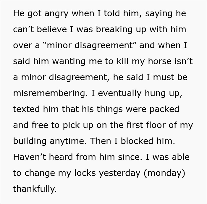 Guy Demands Girlfriend Put Down Her Horse Because He Thinks She Should &ldquo;Prioritize Their Relationship&rdquo;